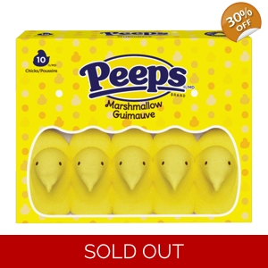 Peeps Yellow Marshmallow Chicks - 10 Chick Easter Pack 85g